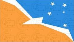 Tierra del Fuego Province, Argentina Flag Sticker